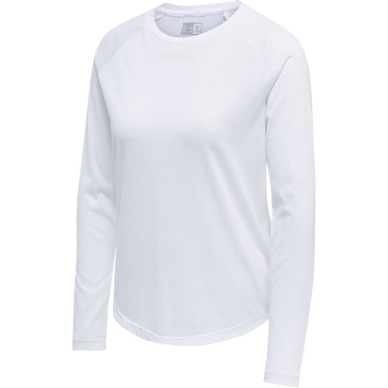 T Shirts Hummel Mt Vanja L/S Femme Blanche | 531760-666