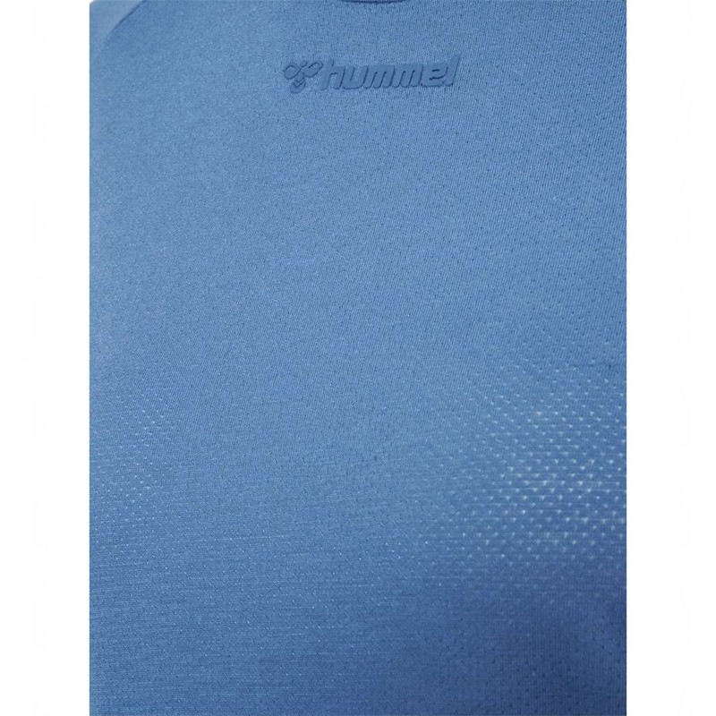 T Shirts Hummel Mt Vanja L/S Femme Bleu | 446545-976
