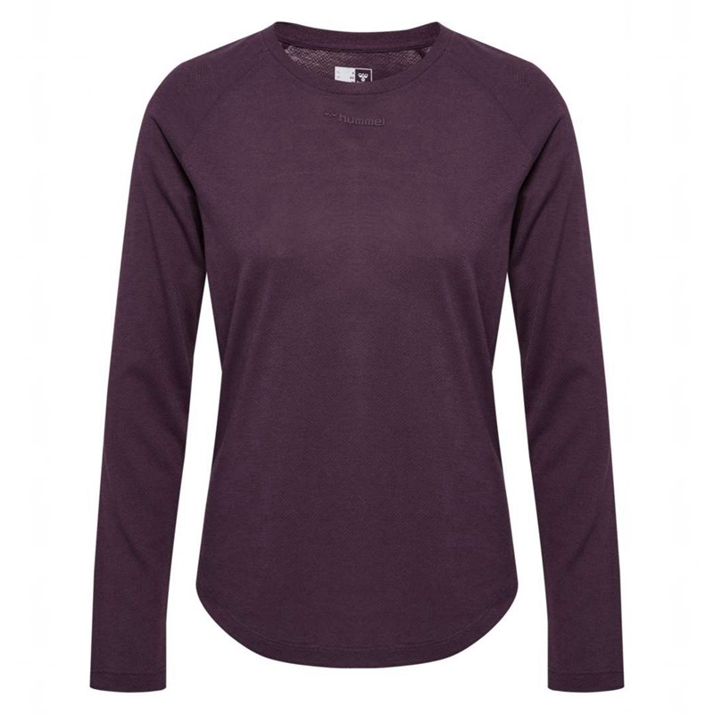 T Shirts Hummel Mt Vanja L/S Femme Violette | 831584-903