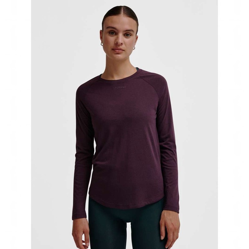 T Shirts Hummel Mt Vanja L/S Femme Violette | 831584-903
