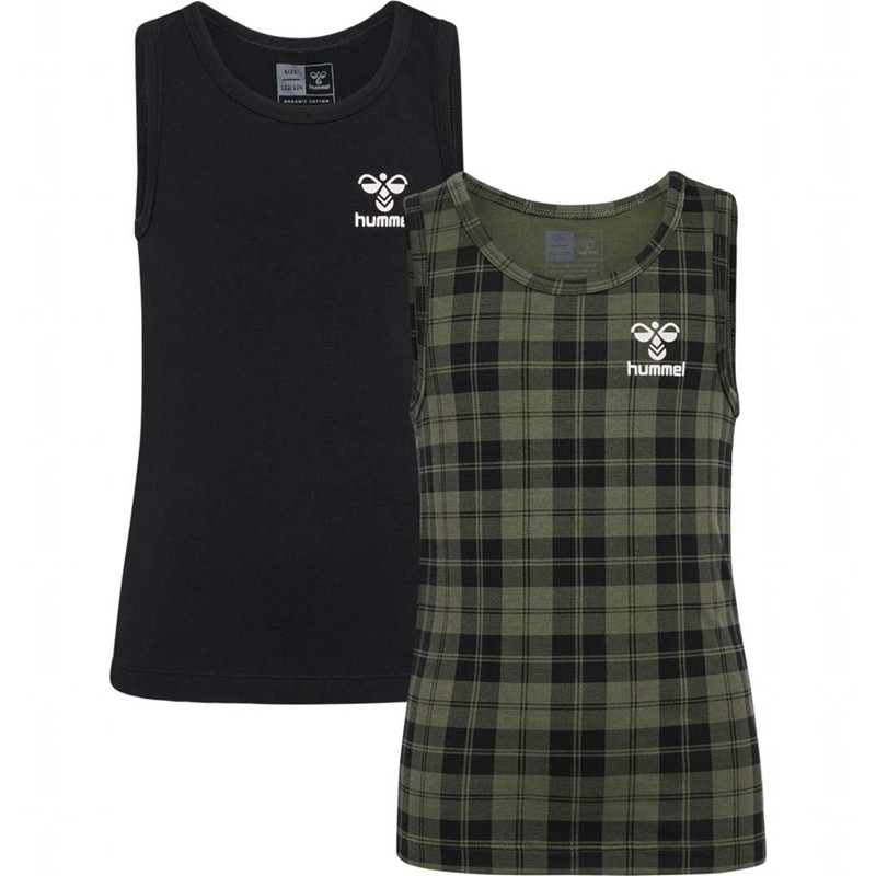 T Shirts Hummel Nolan Tank Top 2-pack Enfant Vert Olive | 521237-014