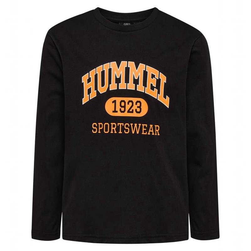 T Shirts Hummel Olde L/S Enfant Noir | 544335-692