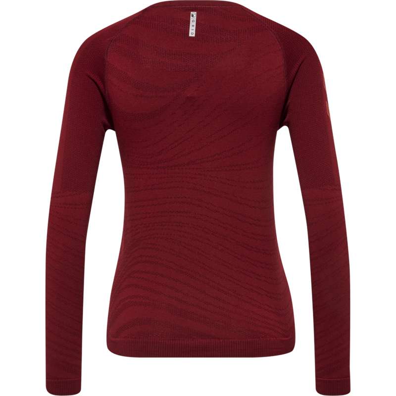 T Shirts Hummel Ongrid Seamless L/S Wo Femme Rouge | 333431-188