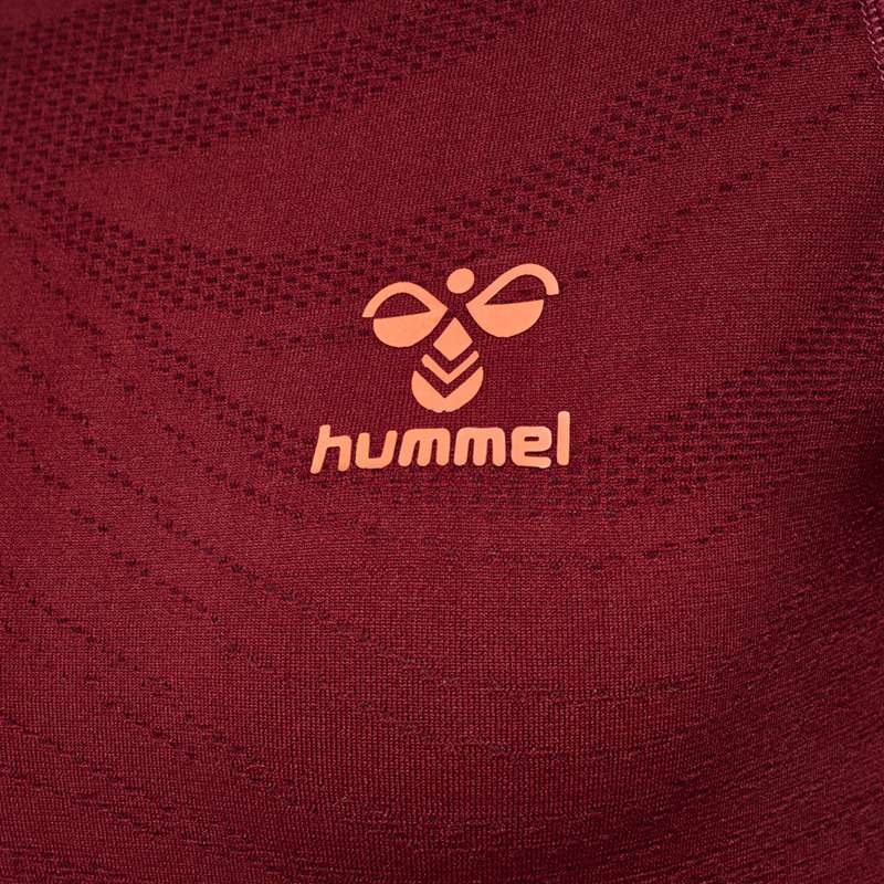 T Shirts Hummel Ongrid Seamless L/S Wo Femme Rouge | 333431-188