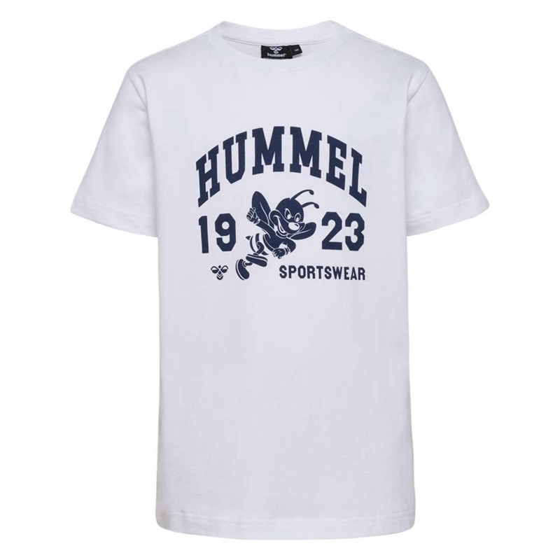 T Shirts Hummel Print S/S Enfant Blanche | 086442-557