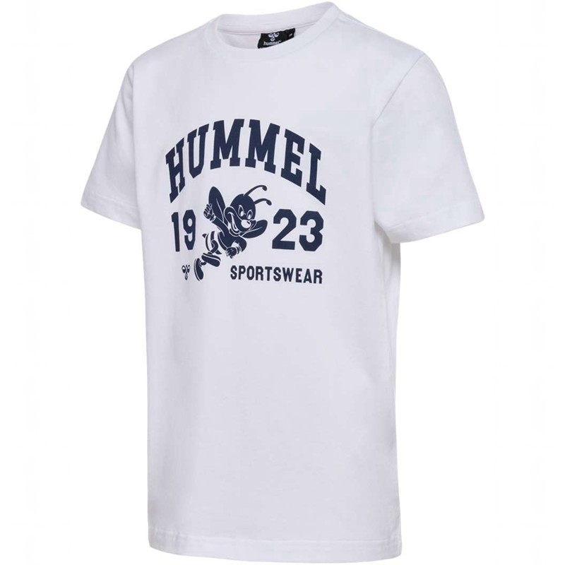 T Shirts Hummel Print S/S Enfant Blanche | 086442-557