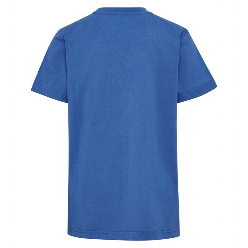 T Shirts Hummel Print S/S Enfant Bleu | 001390-664