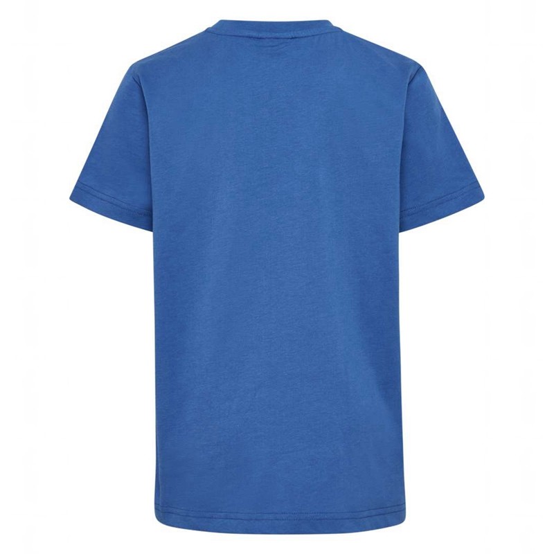 T Shirts Hummel Print S/S Enfant Bleu | 634794-197