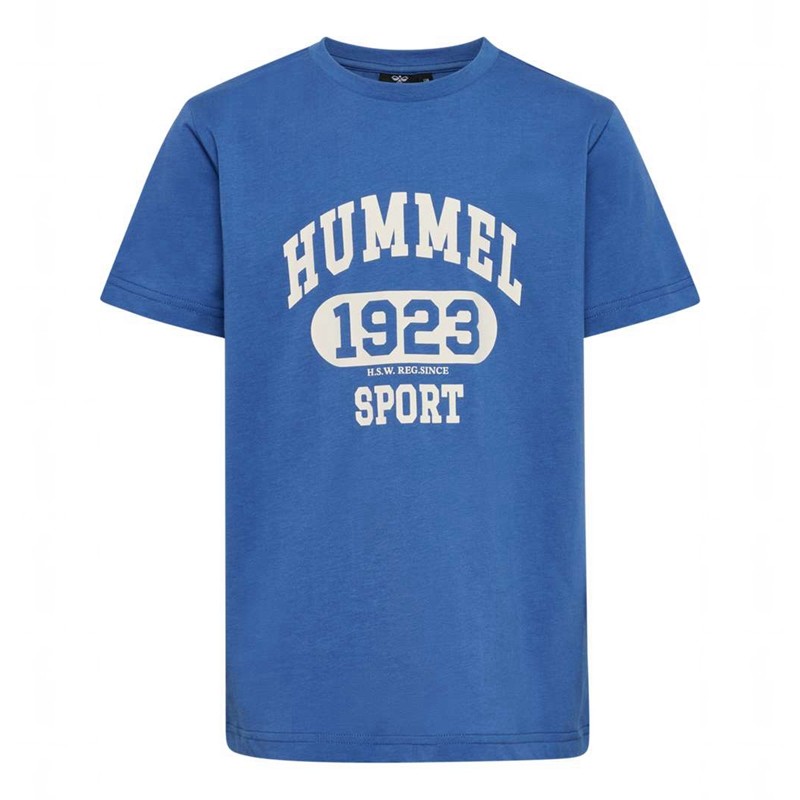 T Shirts Hummel Print S/S Enfant Bleu | 634794-197
