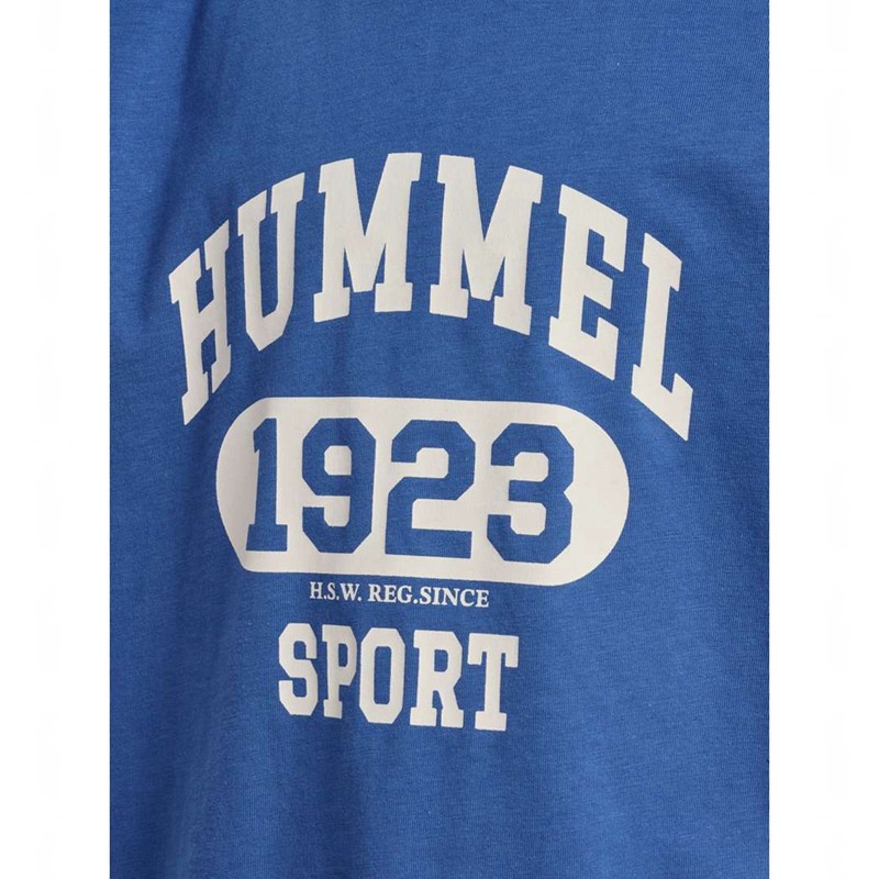 T Shirts Hummel Print S/S Enfant Bleu | 634794-197