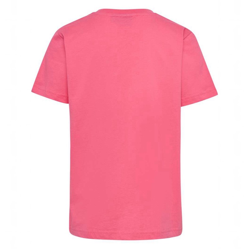 T Shirts Hummel Print S/S Enfant Rose | 975822-663