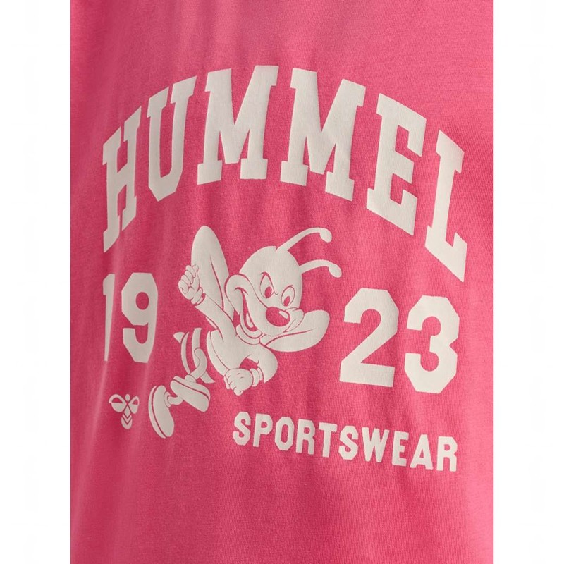 T Shirts Hummel Print S/S Enfant Rose | 975822-663