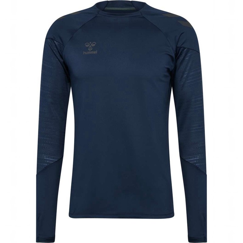 T Shirts Hummel Pro Training Crew Sweat Homme Bleu Marine | 577152-027