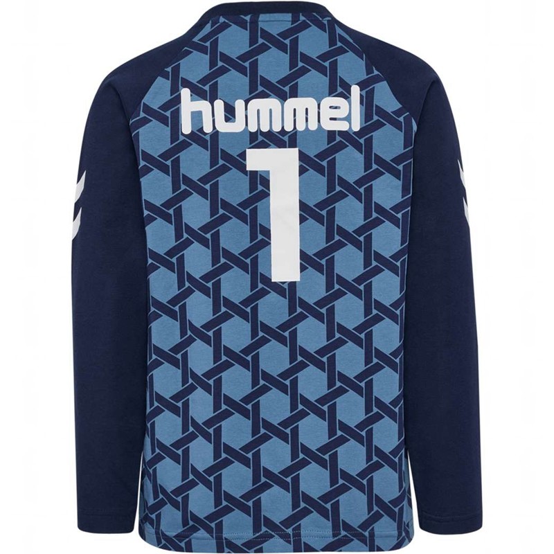 T Shirts Hummel Ps L/S Enfant Bleu | 407141-474
