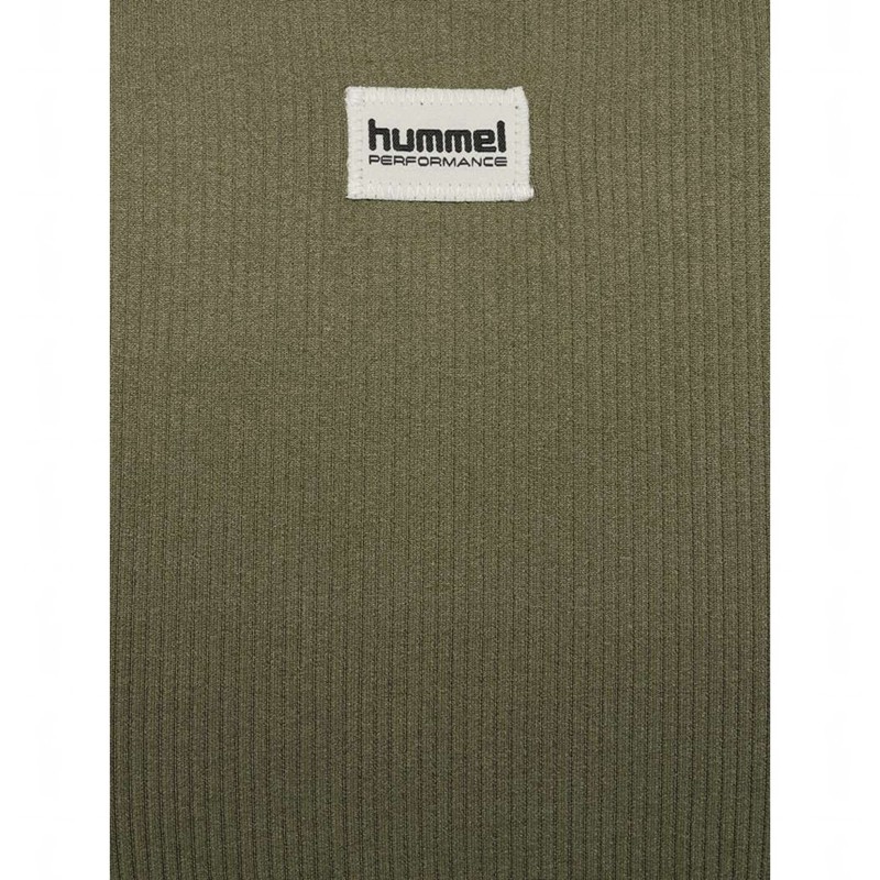 T Shirts Hummel Pulse Seamless Rib W S/S Femme Vert Olive | 570905-440