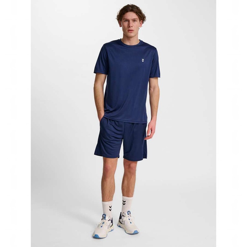 T Shirts Hummel Pulse Training S/S Homme Bleu Marine | 261590-178