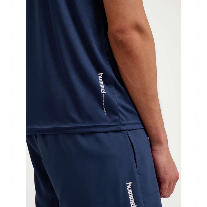 T Shirts Hummel Pulse Training S/S Homme Bleu Marine | 261590-178