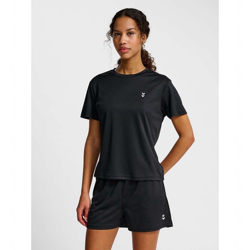 T Shirts Hummel Pulse Training W S/S Femme Noir | 389183-107