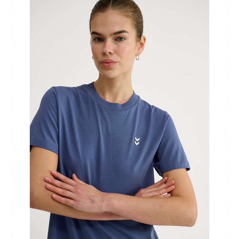 T Shirts Hummel Pulse W Femme Bleu | 403651-701