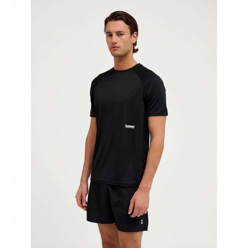 T Shirts Hummel Pulse Workout S/S Homme Noir | 645425-760