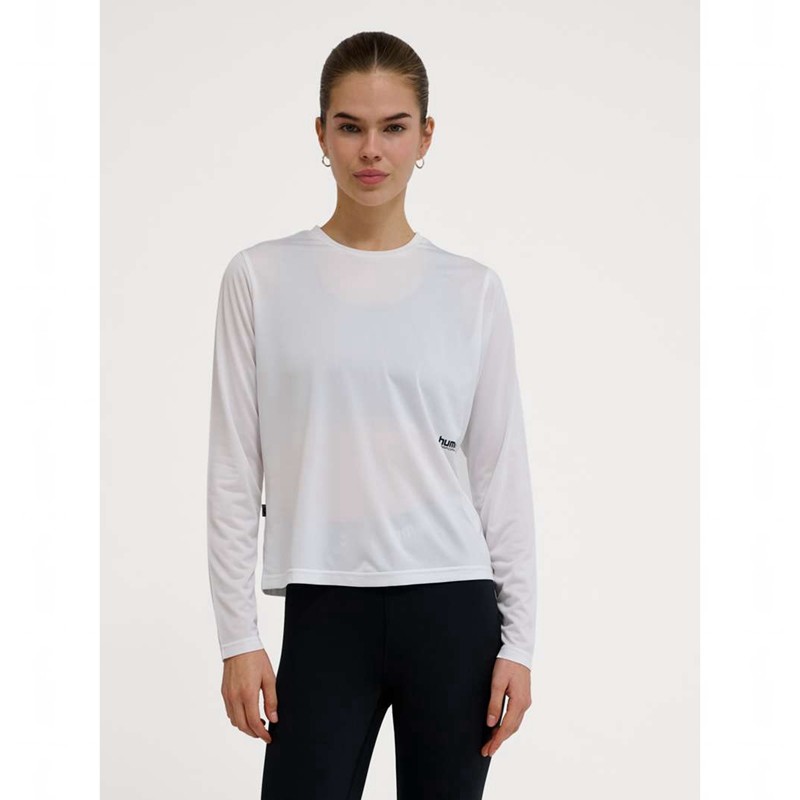 T Shirts Hummel Pulse Workout W L/S Femme Blanche | 860188-433