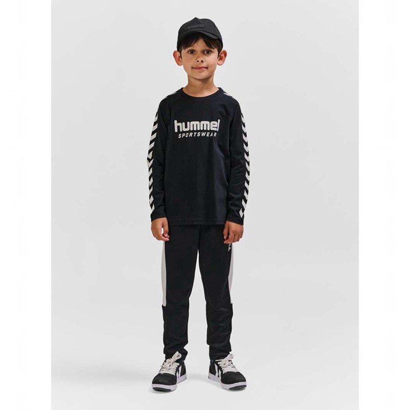 T Shirts Hummel Ready L/S Enfant Noir | 849915-873