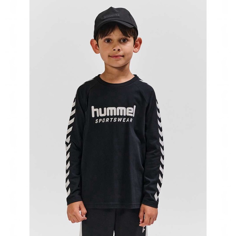 T Shirts Hummel Ready L/S Enfant Noir | 849915-873