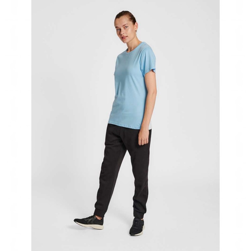 T Shirts Hummel Red Basic S/S Femme Bleu | 755398-418