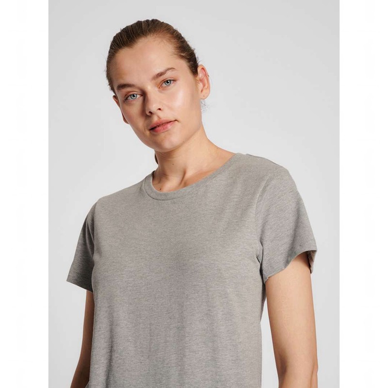 T Shirts Hummel Red Basic S/S Femme Grise | 133815-942