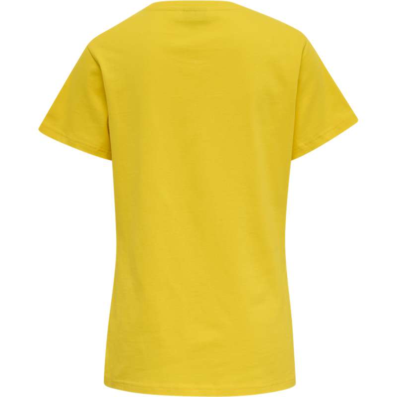 T Shirts Hummel Red Basic S/S Femme Jaune | 836244-760