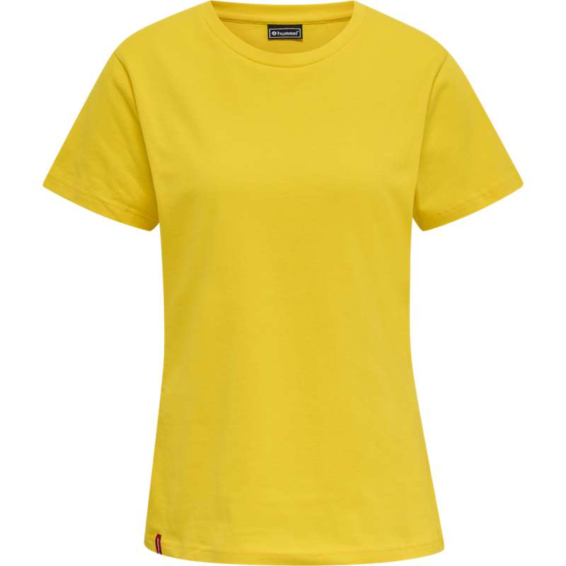 T Shirts Hummel Red Basic S/S Femme Jaune | 836244-760
