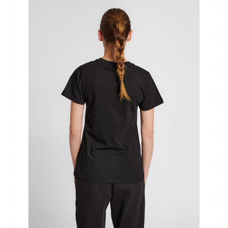 T Shirts Hummel Red Basic S/S Femme Noir | 676989-841