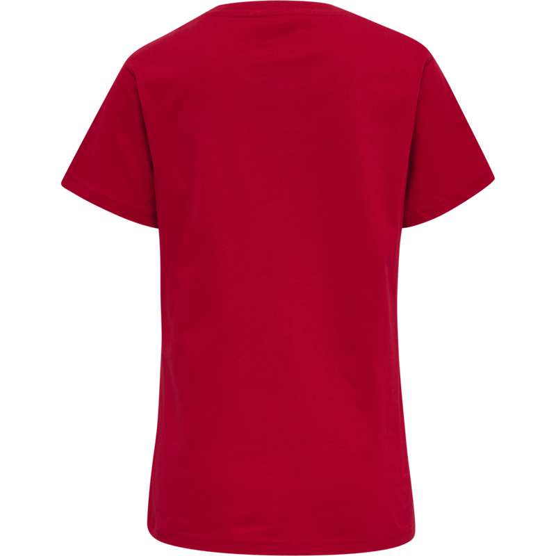 T Shirts Hummel Red Basic S/S Femme Rouge | 005579-684