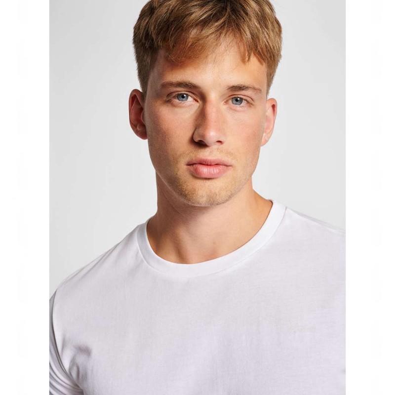 T Shirts Hummel Red Basic S/S Homme Blanche | 692056-952