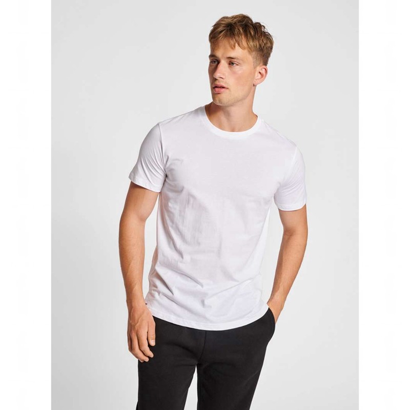 T Shirts Hummel Red Basic S/S Homme Blanche | 692056-952