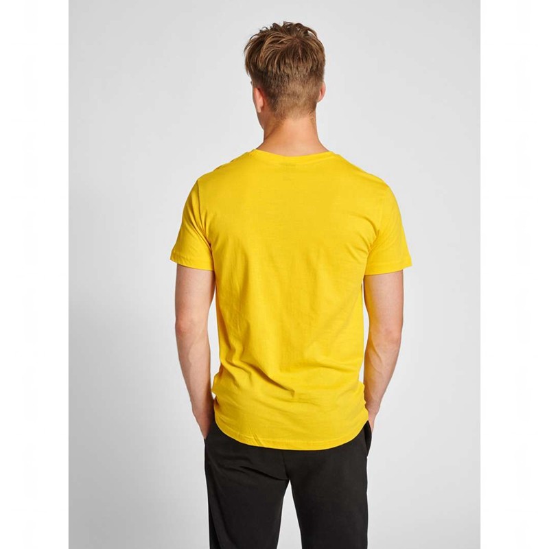 T Shirts Hummel Red Basic S/S Homme Jaune | 577195-650