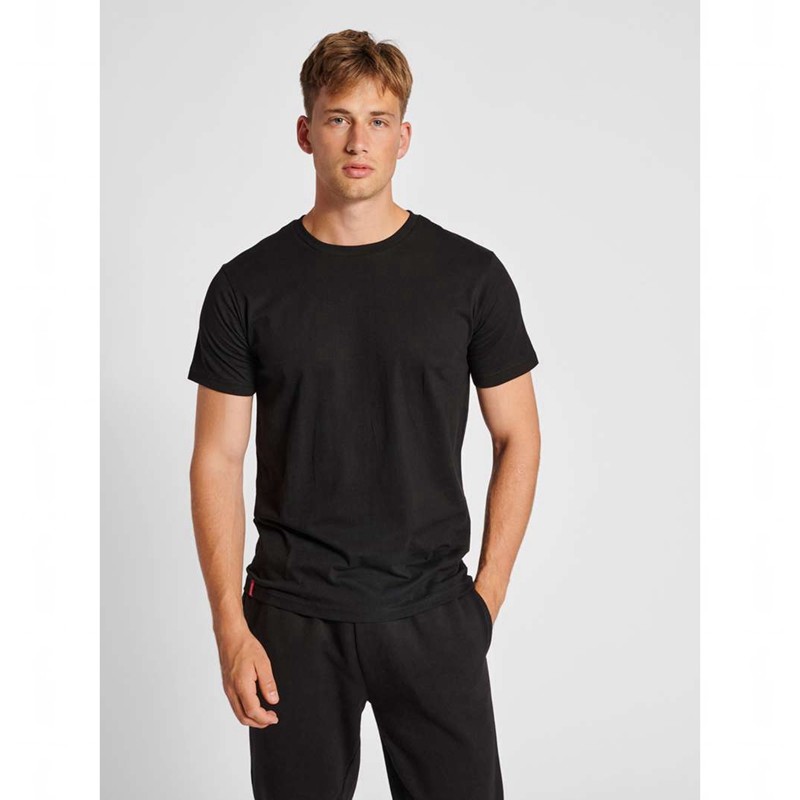 T Shirts Hummel Red Basic S/S Homme Noir | 770044-075