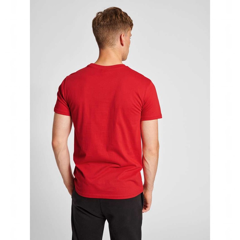 T Shirts Hummel Red Basic S/S Homme Rouge | 720649-231