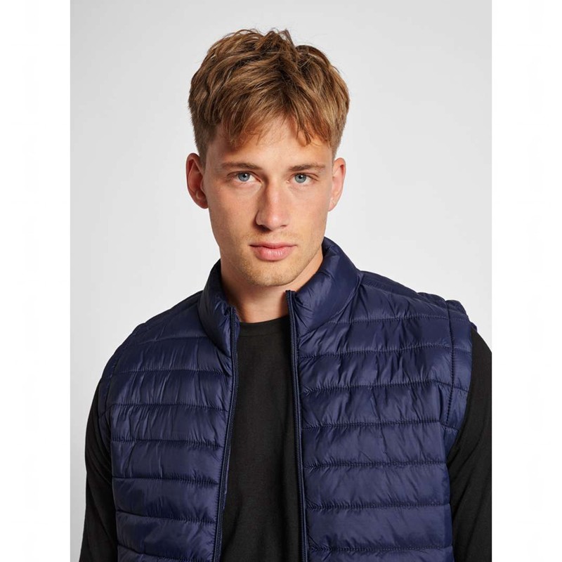 T Shirts Hummel Red Quilted Homme Bleu Marine | 979729-476