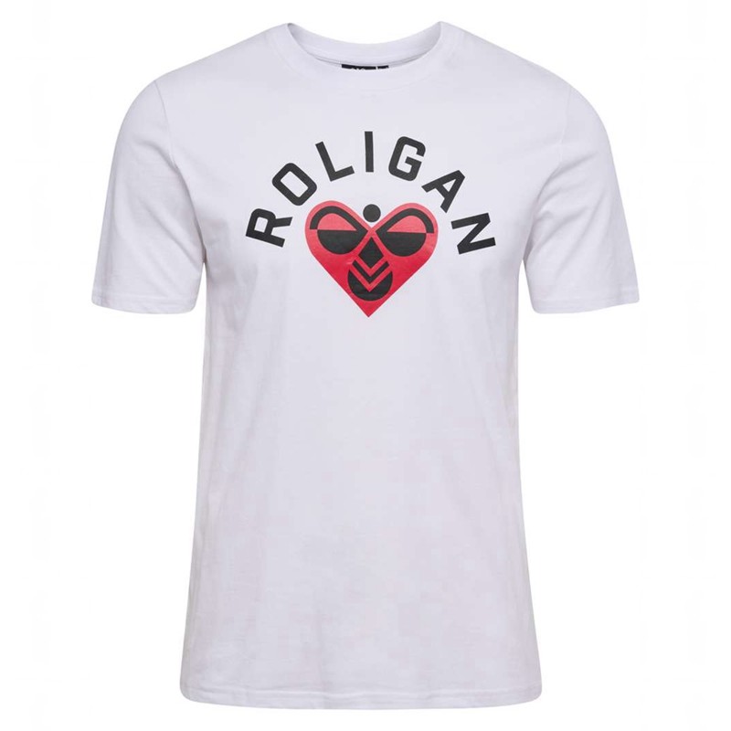 T Shirts Hummel Roligan Cotton Homme Blanche | 185527-180