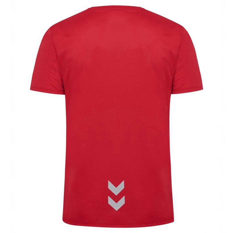 T Shirts Hummel Run S/S Homme Rouge | 904981-999