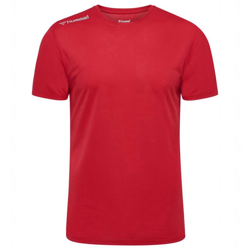 T Shirts Hummel Run S/S Homme Rouge | 904981-999
