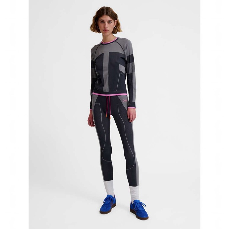 T Shirts Hummel Seamless Ls Femme Obsidienne | 076354-969