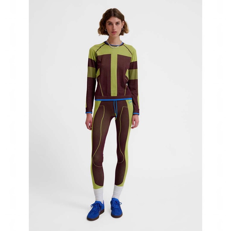 T Shirts Hummel Seamless Ls Femme Vert | 813664-856
