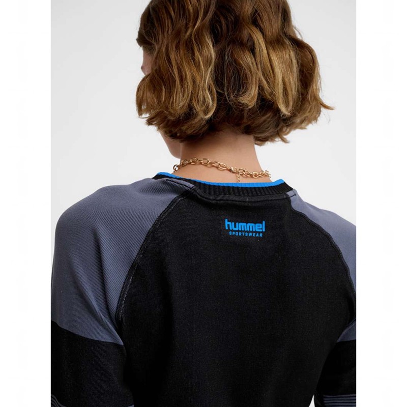T Shirts Hummel Seamless Tee Ls Femme Noir | 640646-328