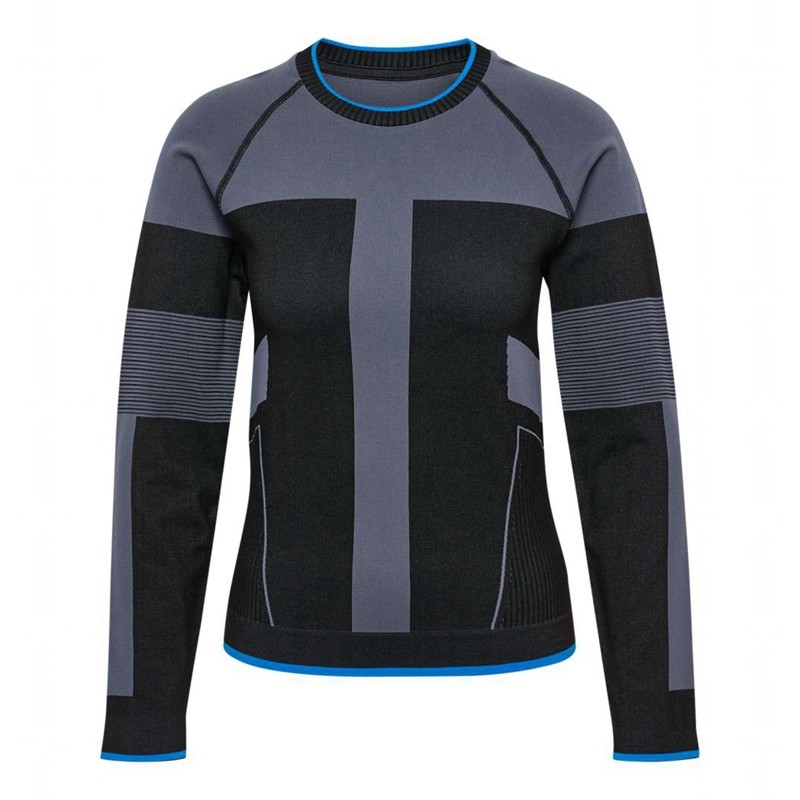 T Shirts Hummel Seamless Tee Ls Femme Noir | 640646-328