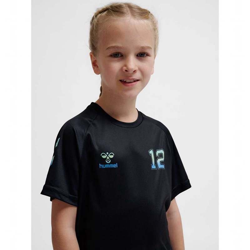 T Shirts Hummel Shimmer Enfant Noir | 485389-321