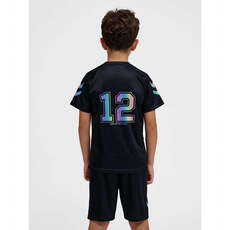 T Shirts Hummel Shimmer S/S Enfant Noir | 978435-063
