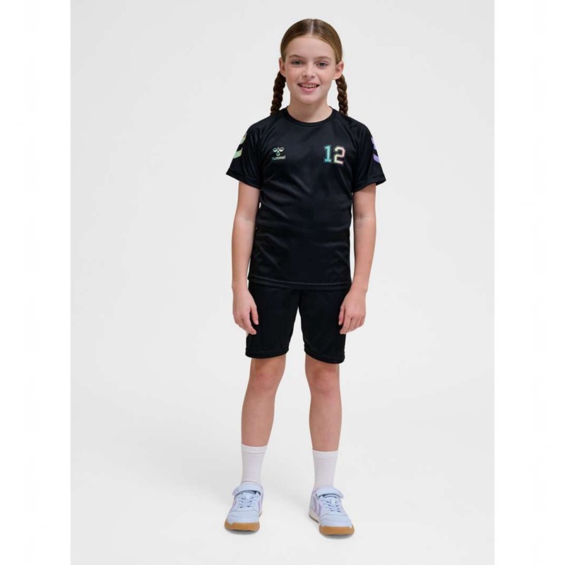 T Shirts Hummel Shimmer S/S Enfant Noir | 978435-063