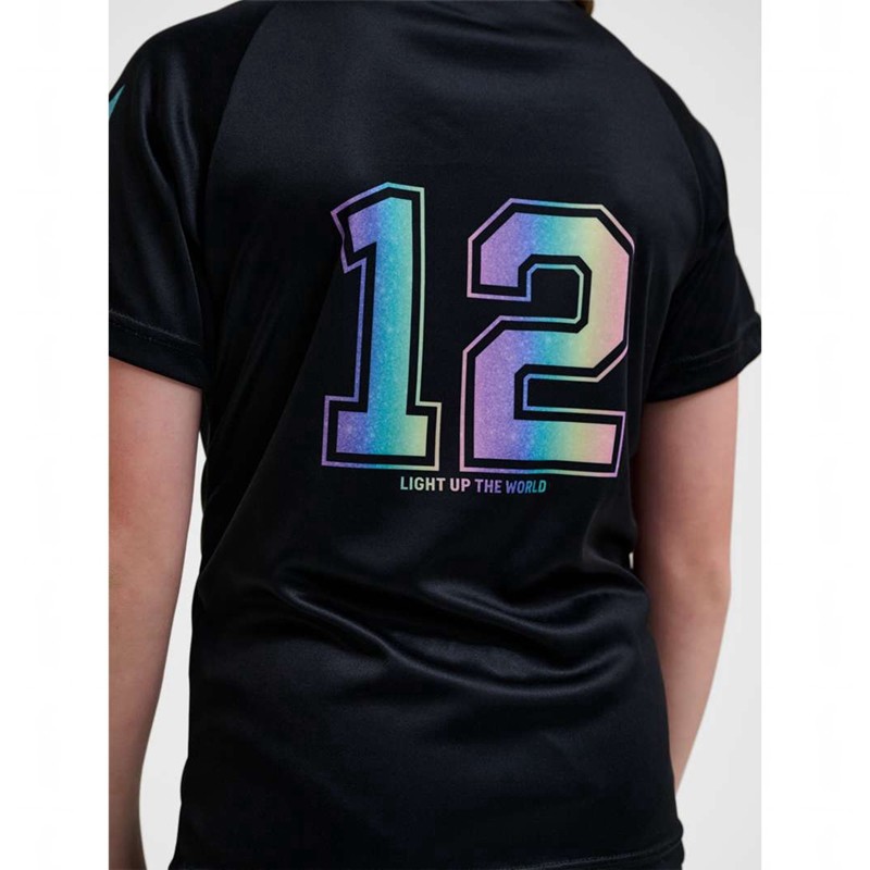 T Shirts Hummel Shimmer S/S Enfant Noir | 978435-063
